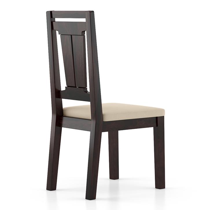 Martha Solid Wood Dining Chair Set Of 2 In Mahogany Finish