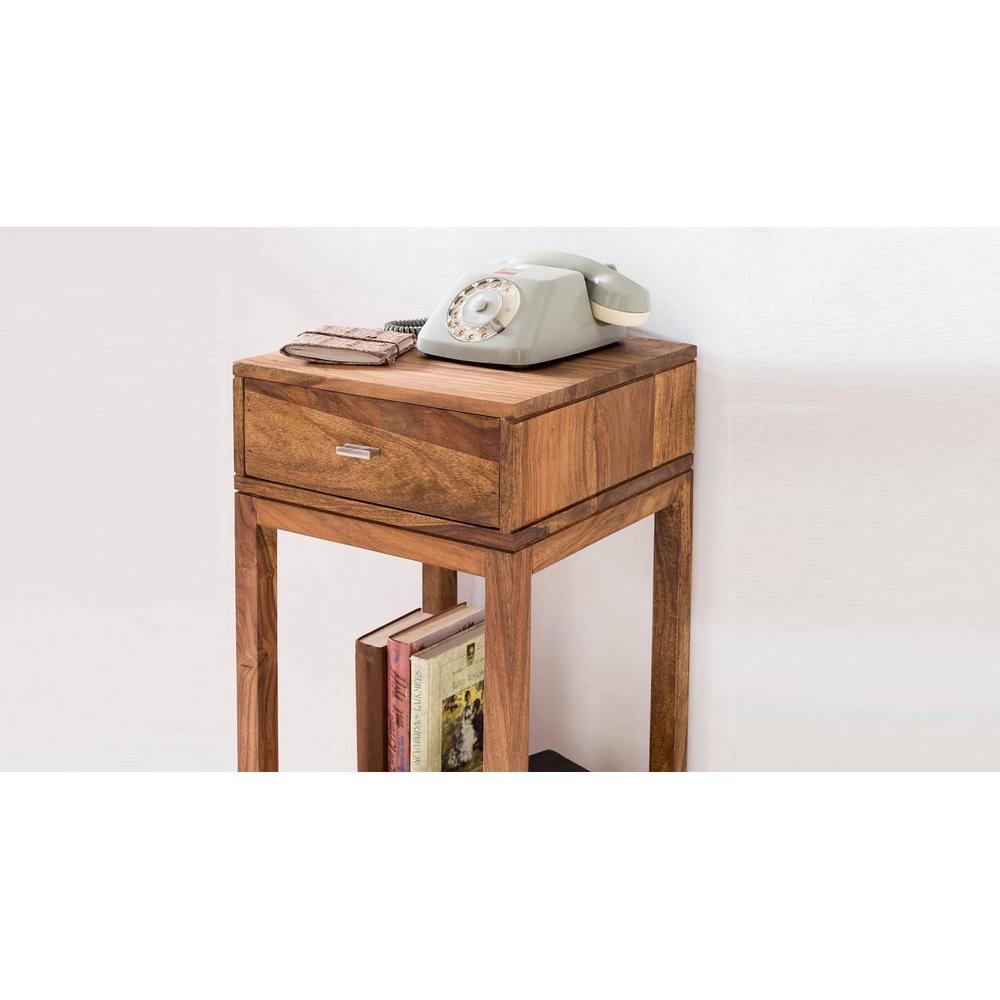 Wanetta Solid Wood Side Table