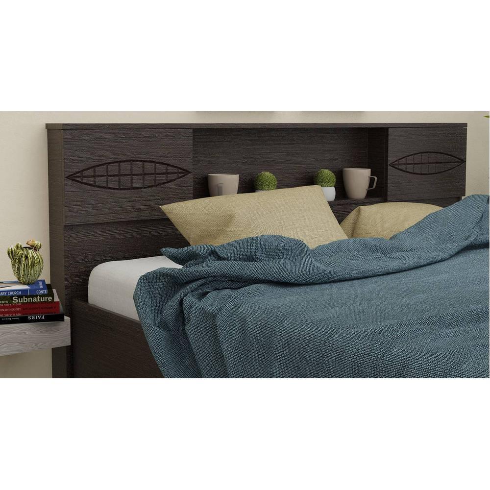 Adrasteia Solid Wood King Size Drawer Storage Bed In Melamine Finish