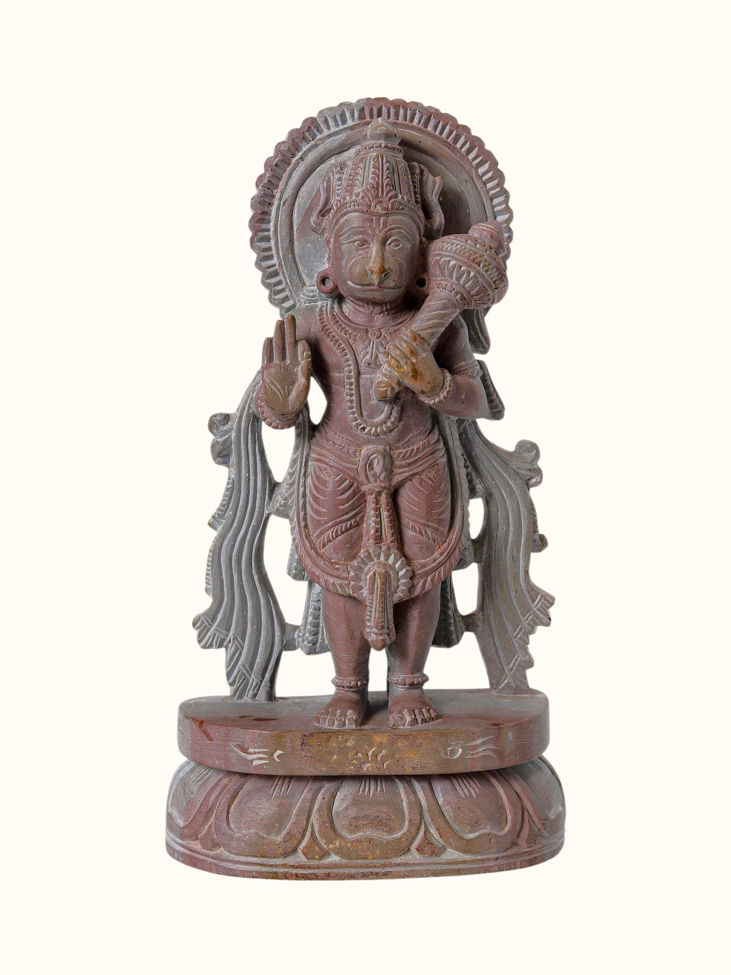 Stone Carved Hanuman Idol