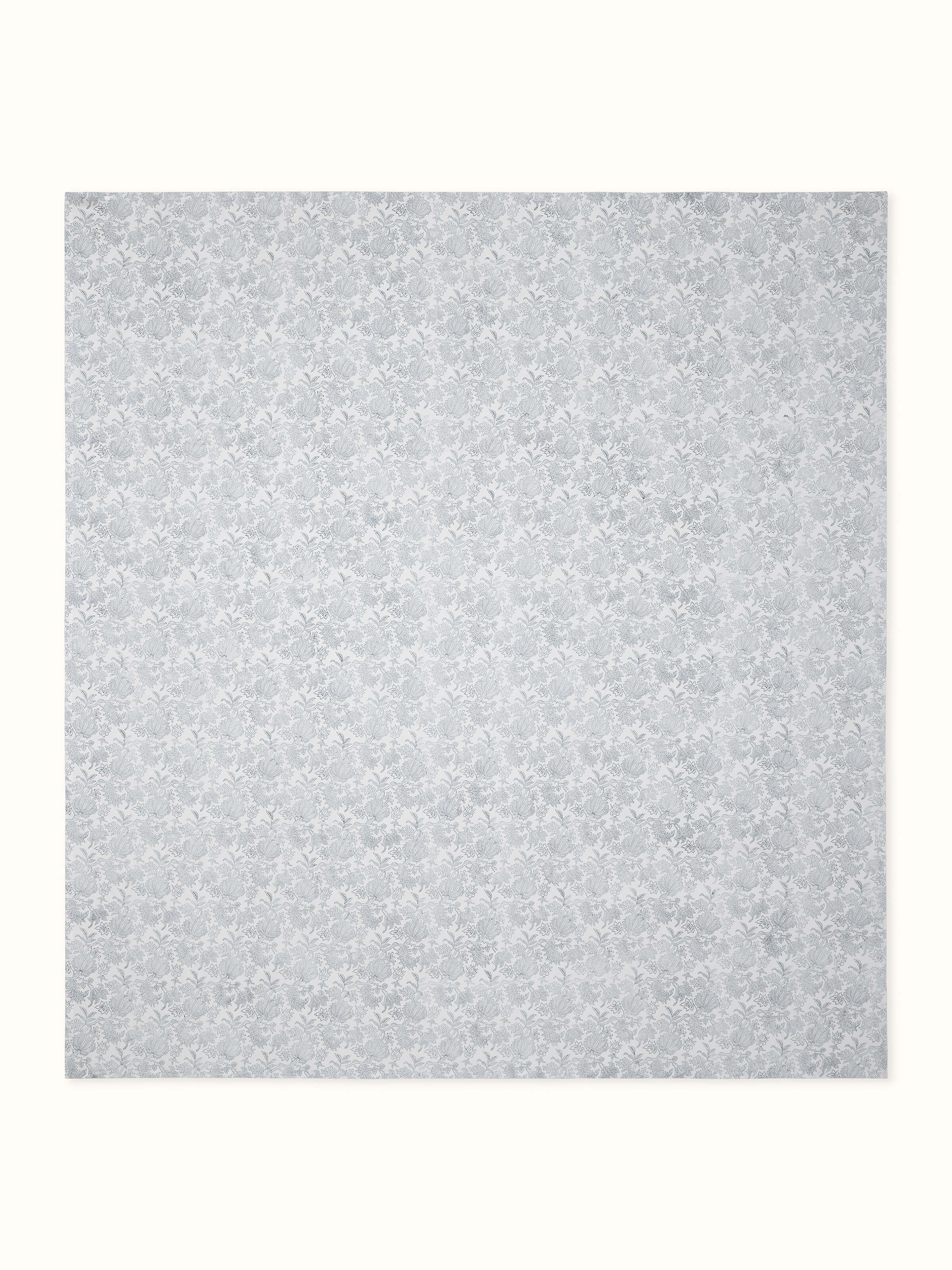 Alternate front view of the printed bedsheet highlighting full layout and symmetrical floral design.