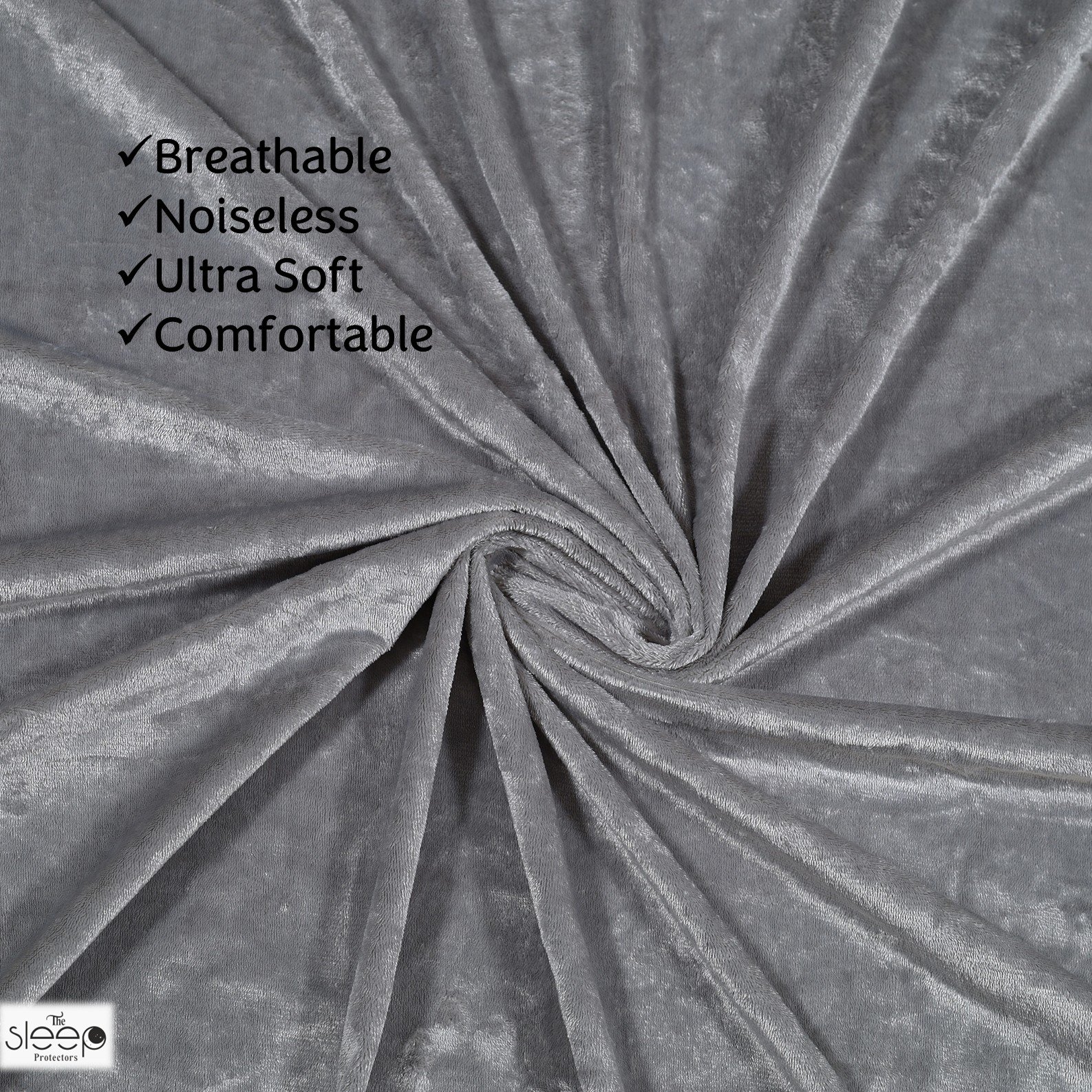 Cotton Waterproof Mattress Protector for Queen Size Mattress In Grey color 78x60