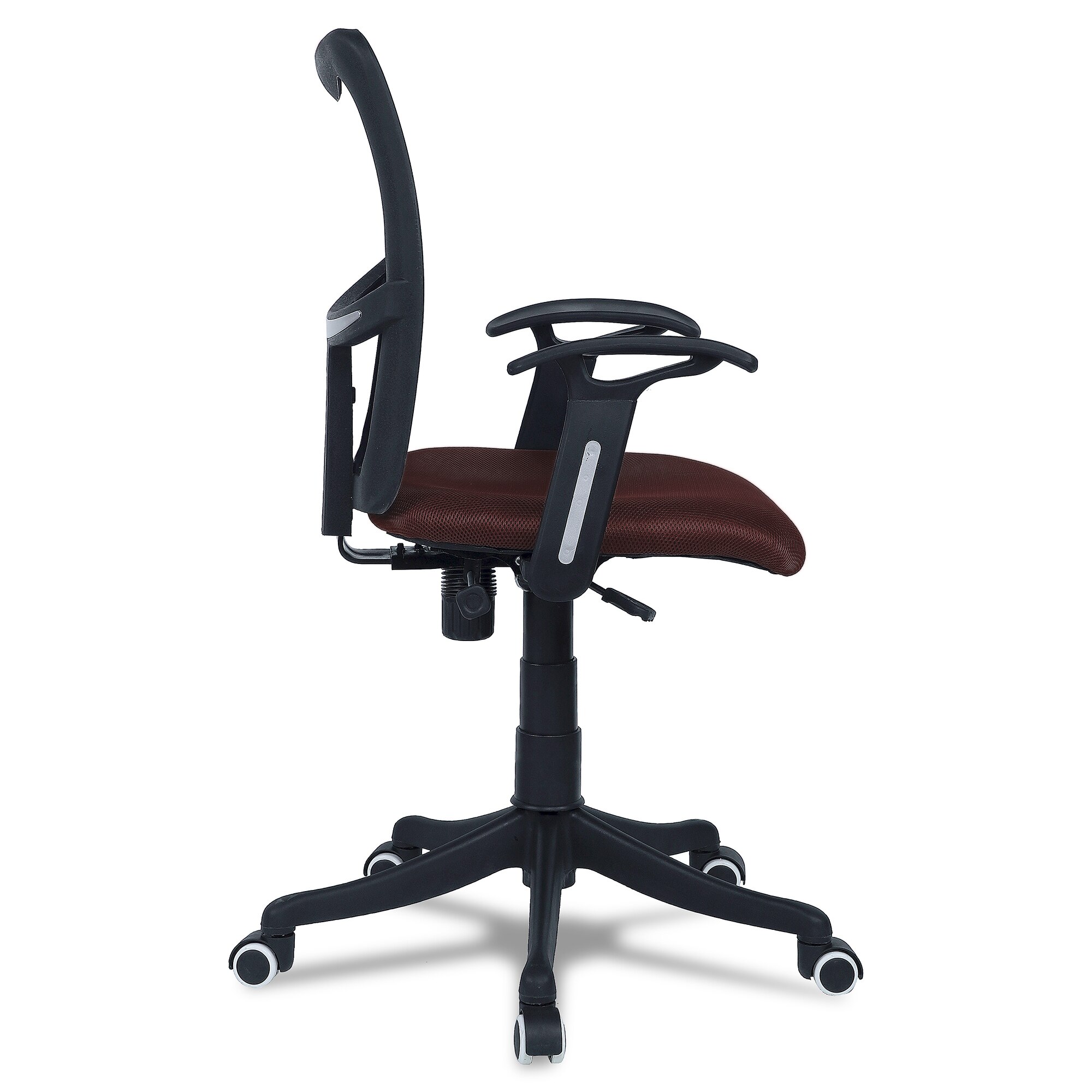 Eexcaeal Mid Back Ergonomic Chair in Brown Colour