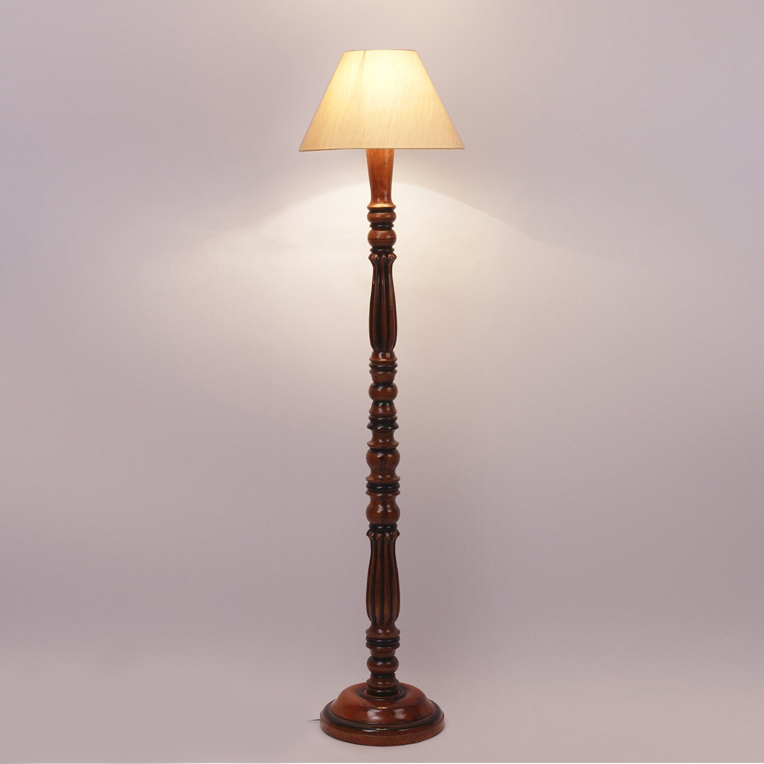 Devansh Wooden Floor Lamp