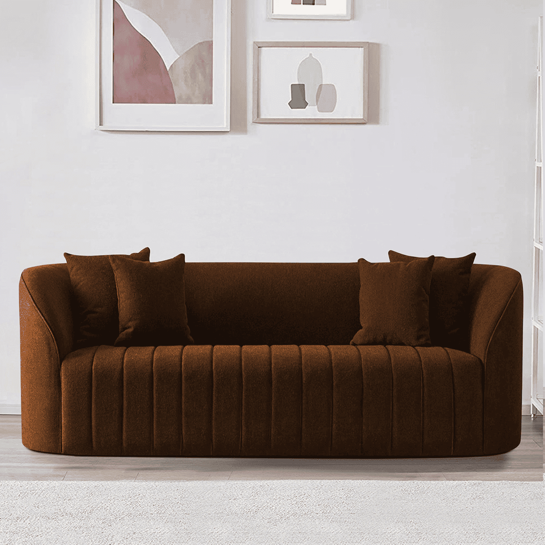 Baiwang Fabric Sofa (Brown)