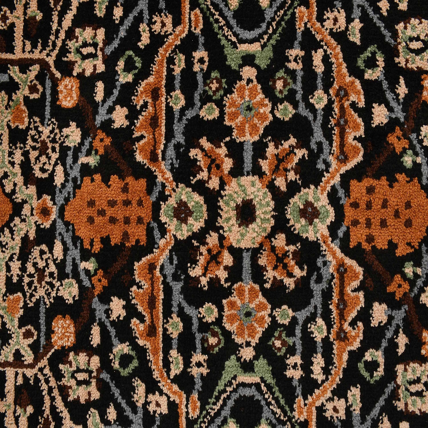 Multicolor Traditional Machine Made Polyester 6 X 9 Feet Carpet