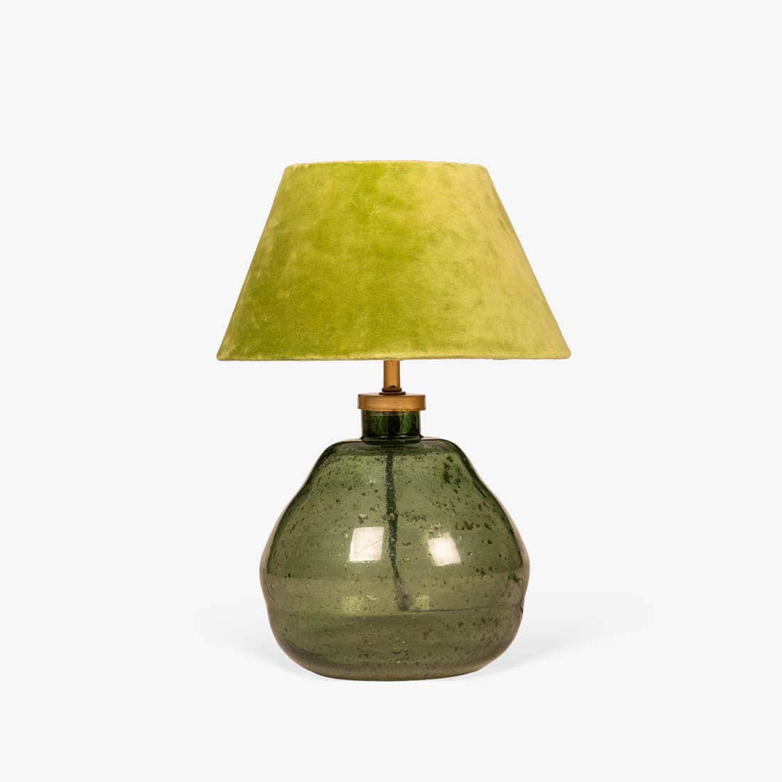 Vera Handicrafted Table Lamp in Green and Printed Colour - Orange Tree