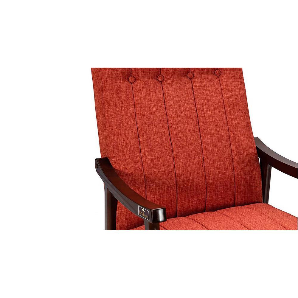 Celsey Solid Wood Rocking Chair in Red Colour