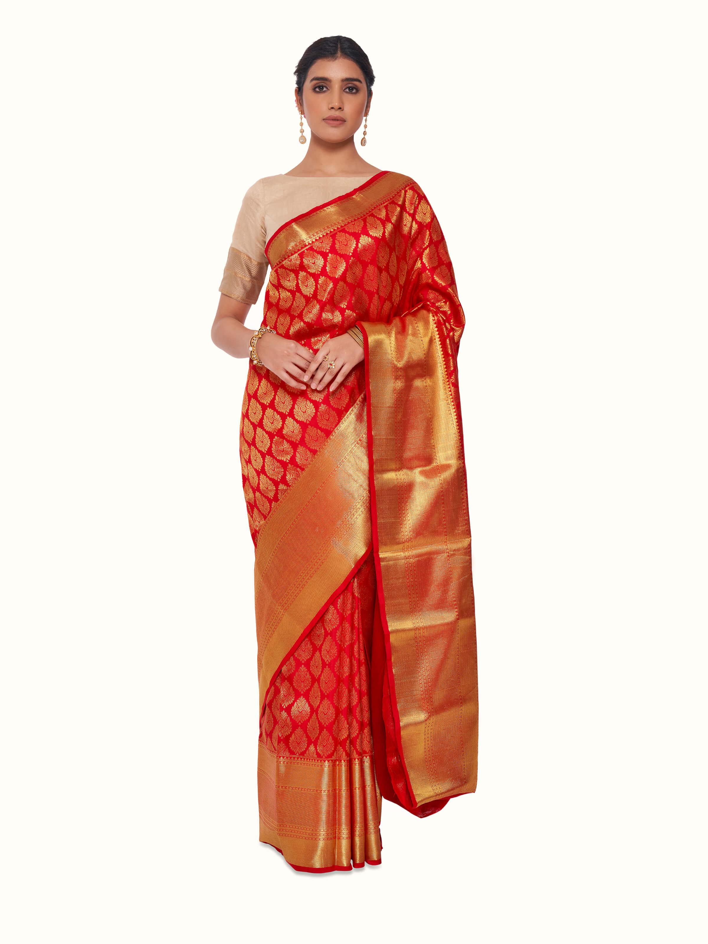 Red Silk Dharmavaram Saree