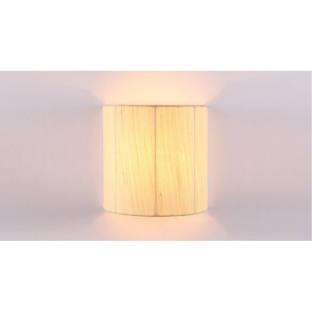 Erlene Off White Fabric Wall Light