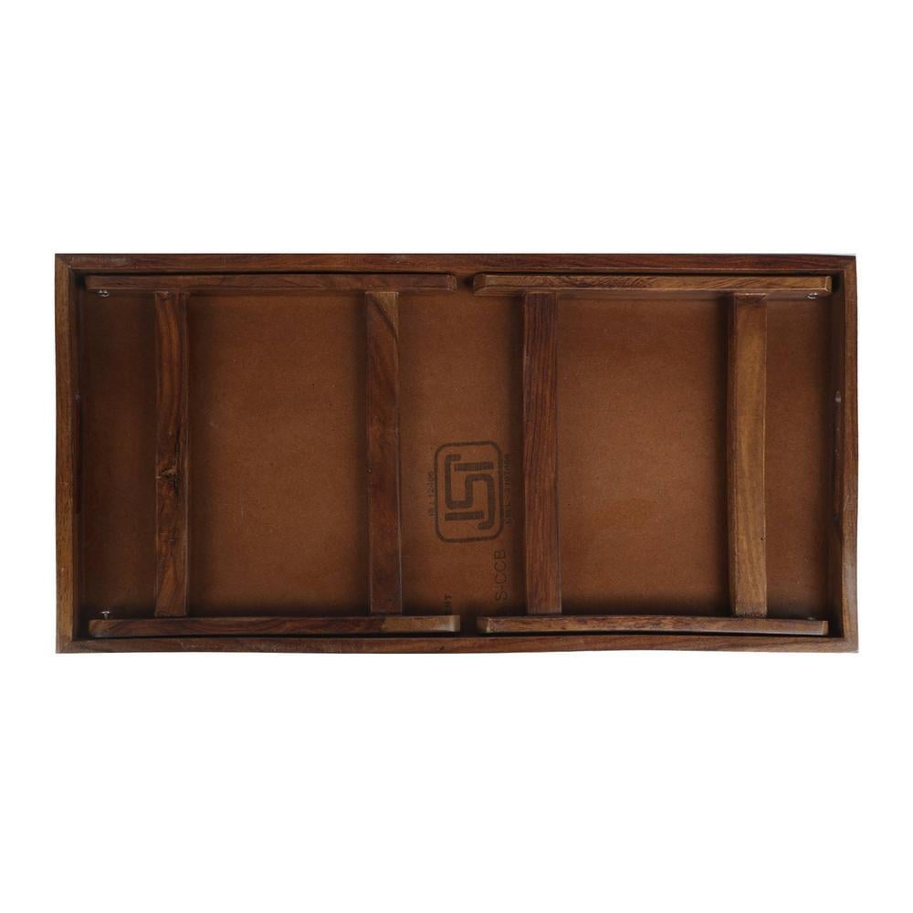 Dapper Dairy Solid Wood Bookshelf and Serving Tray In Multicolour