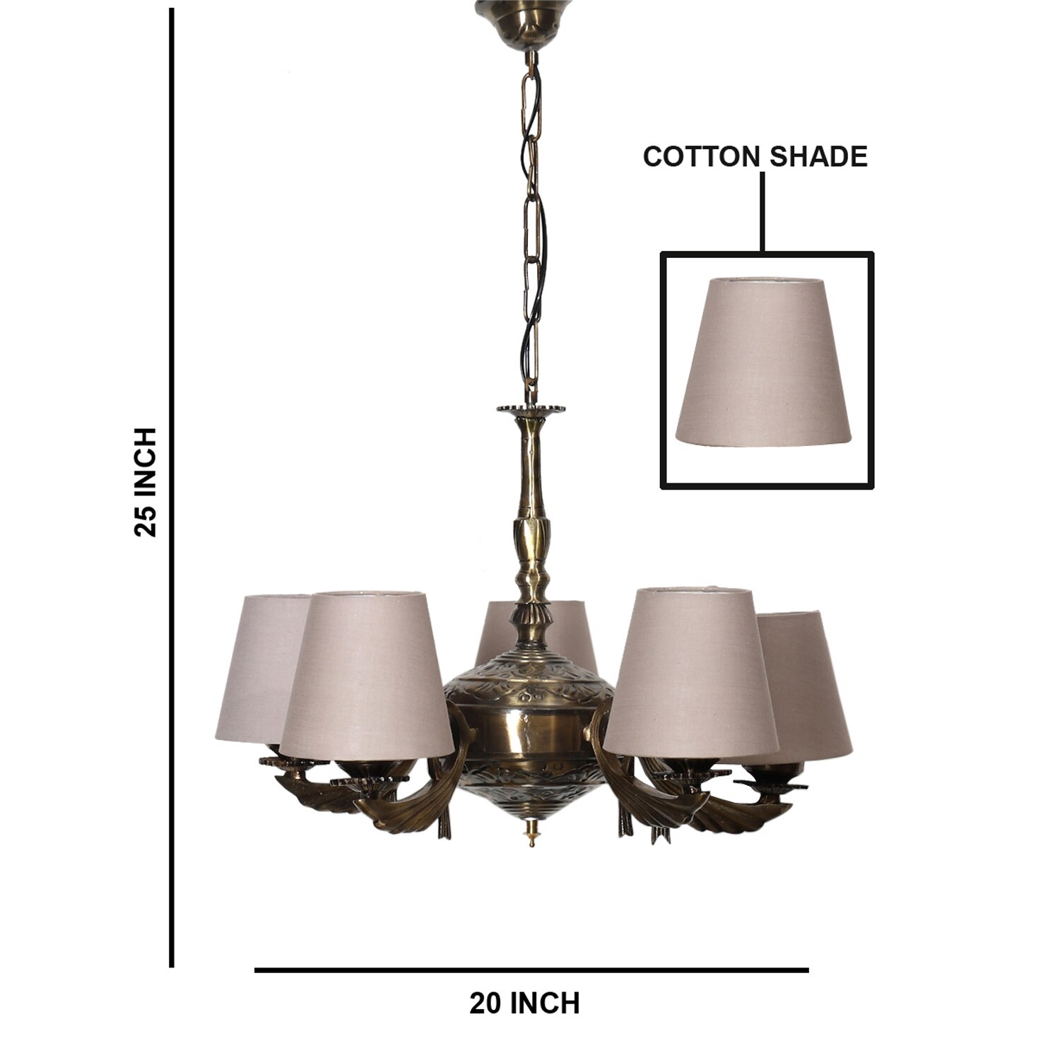 Devansh Steel Wall Mounted Lamp With Beige Jute Shade