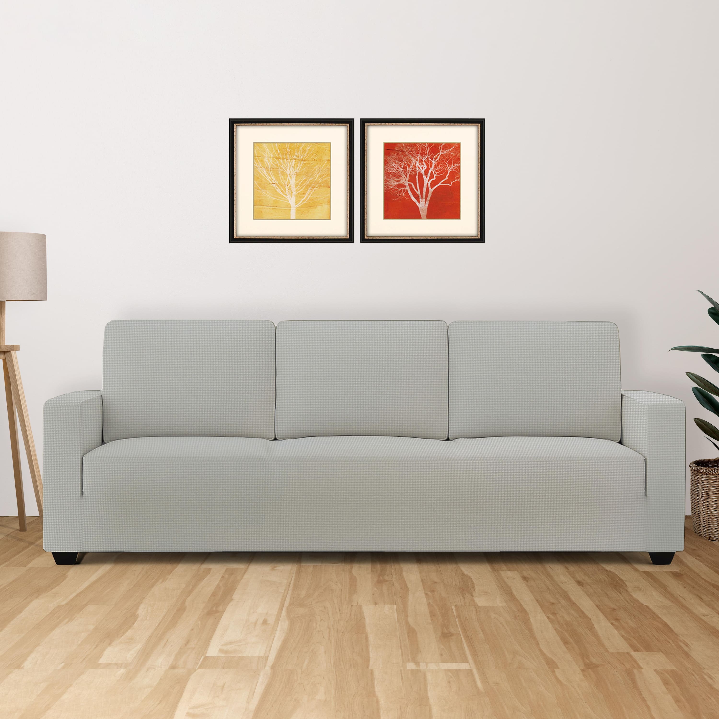 3 Seater Light Grey Sofa Cover