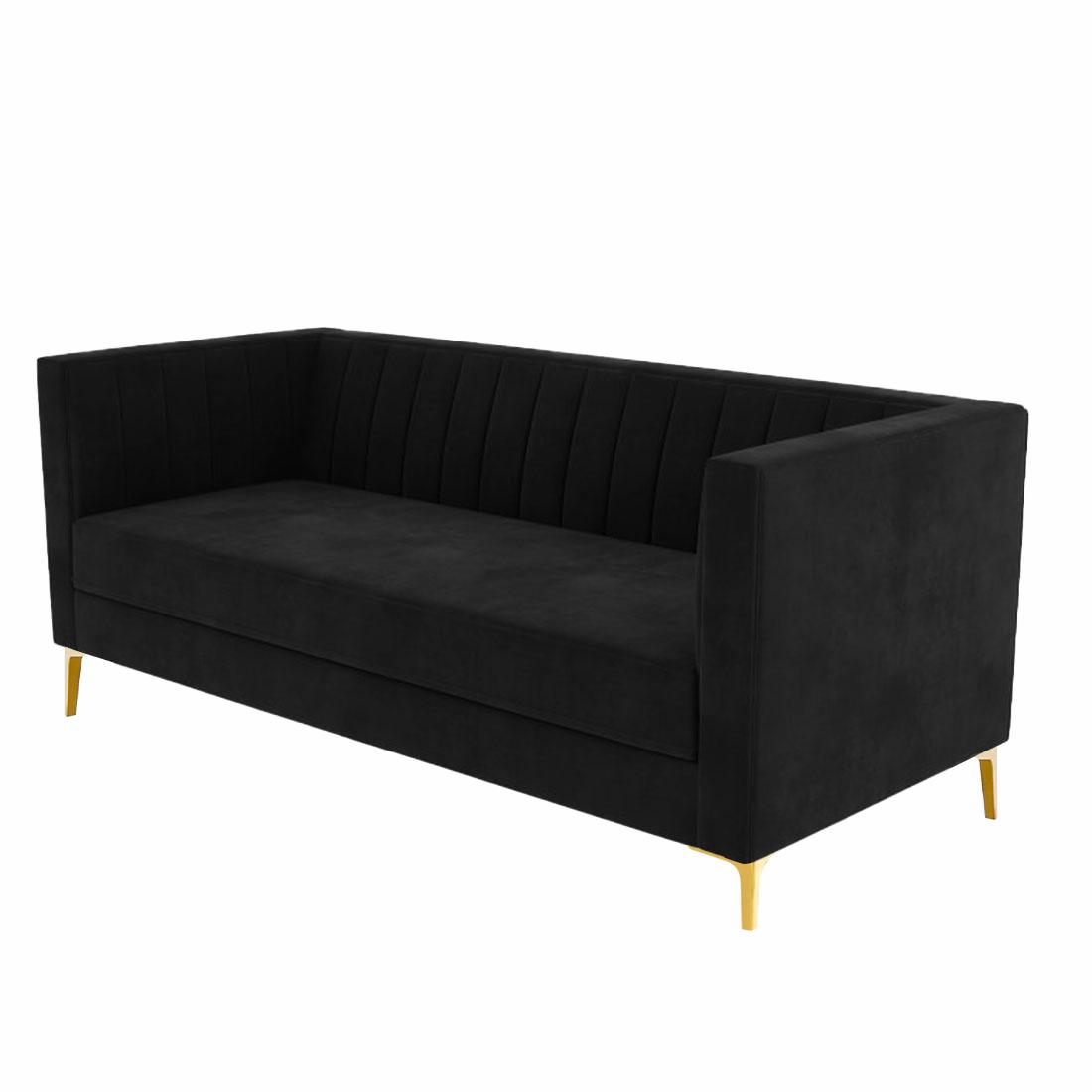 Loris Fabric Sofa - Black