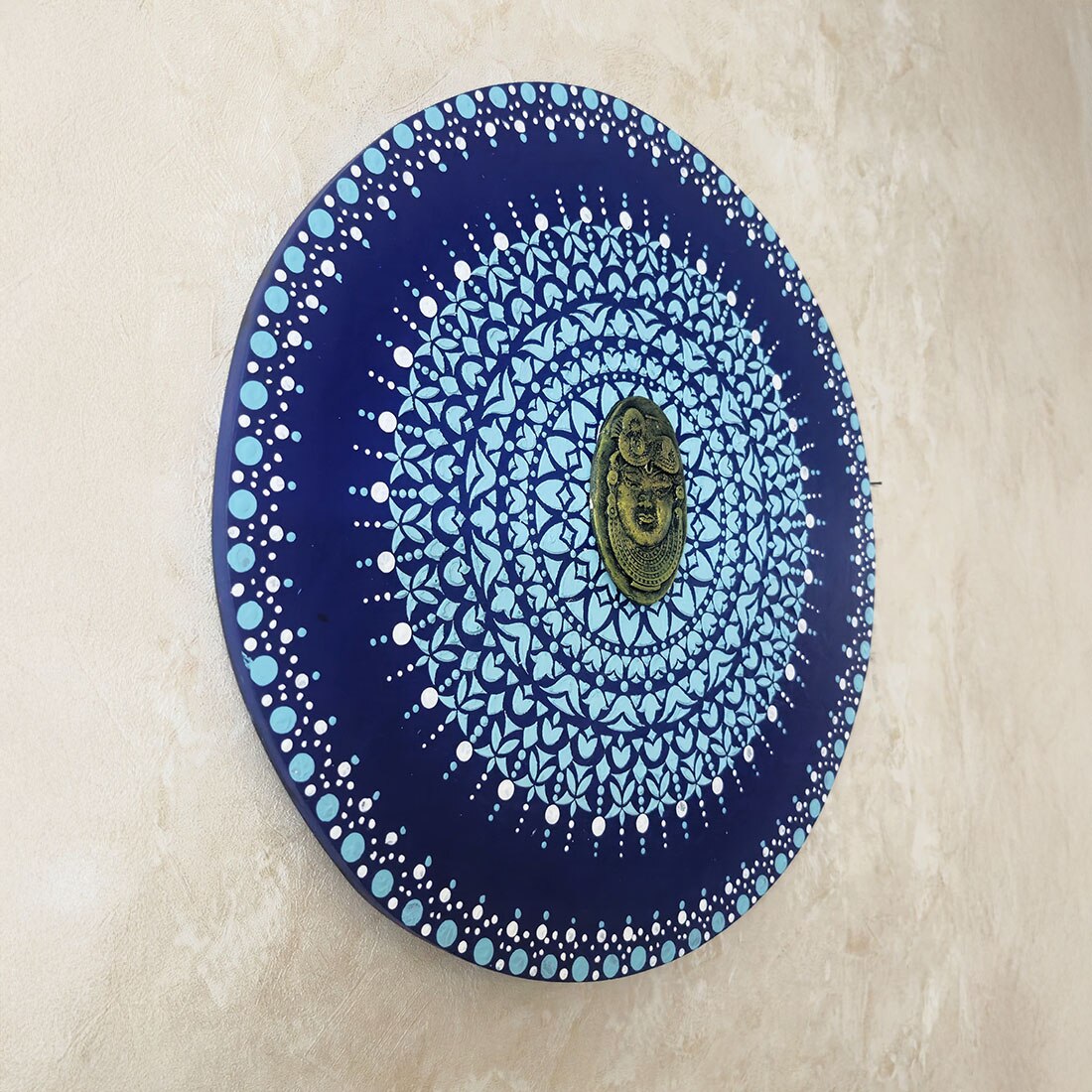 Focus ShriNathJi Blue Artistic Wall Decor