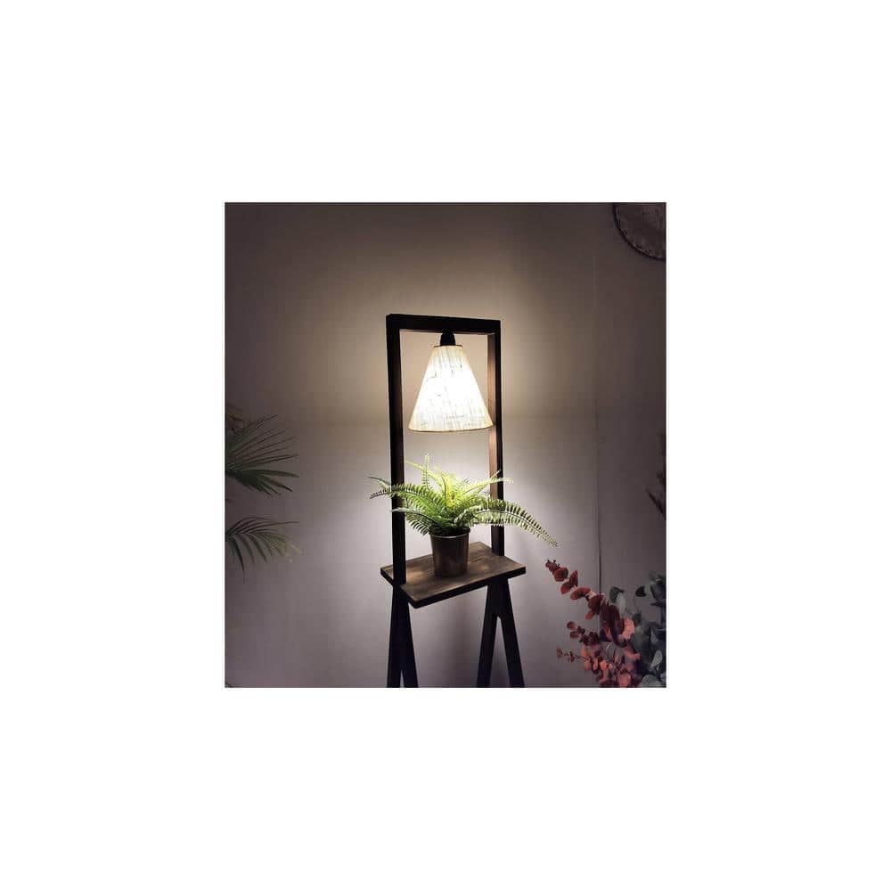 Euphoria Beige Jute Floor Lamp with Beige Jute Base