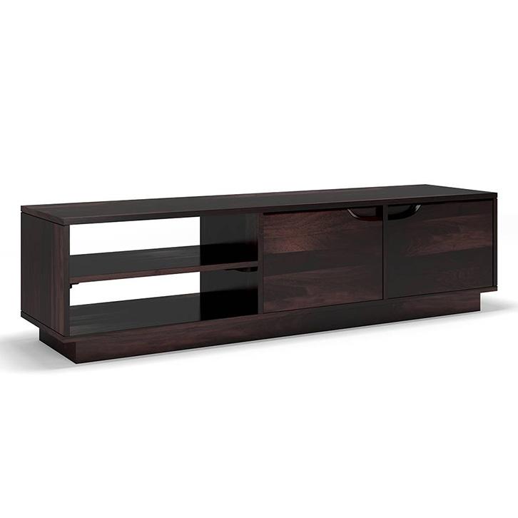 Zephyr Solid Wood TV Unit in Mahogany Finish