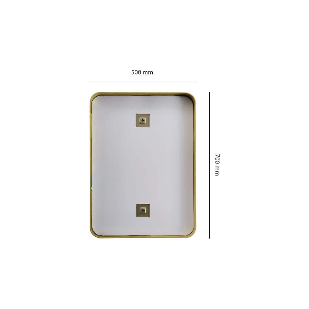 Aluminium Rectangular Decorative wall mirror by elegant arts and frames (Mirror size 500X700 mm)