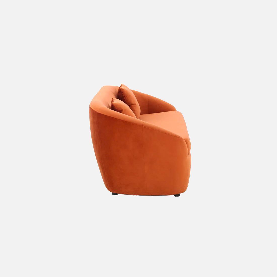 Davis Fabric Sofa (Orange)