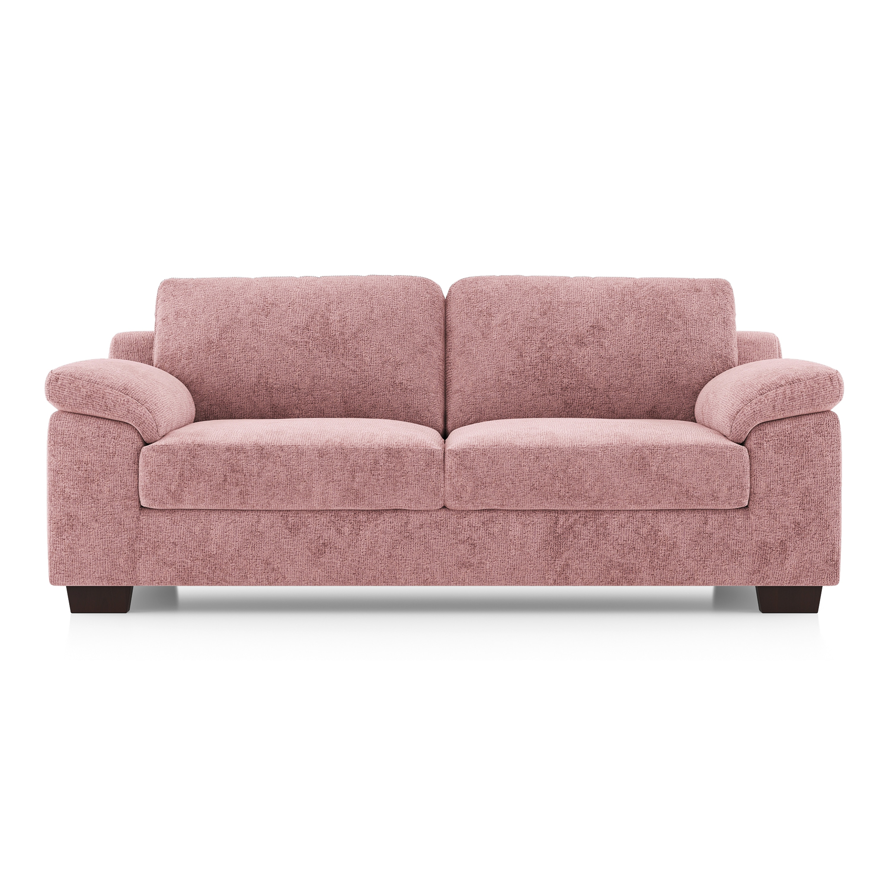 Esquel Essential 3 Seater Fabric Sofa In Desert Rose