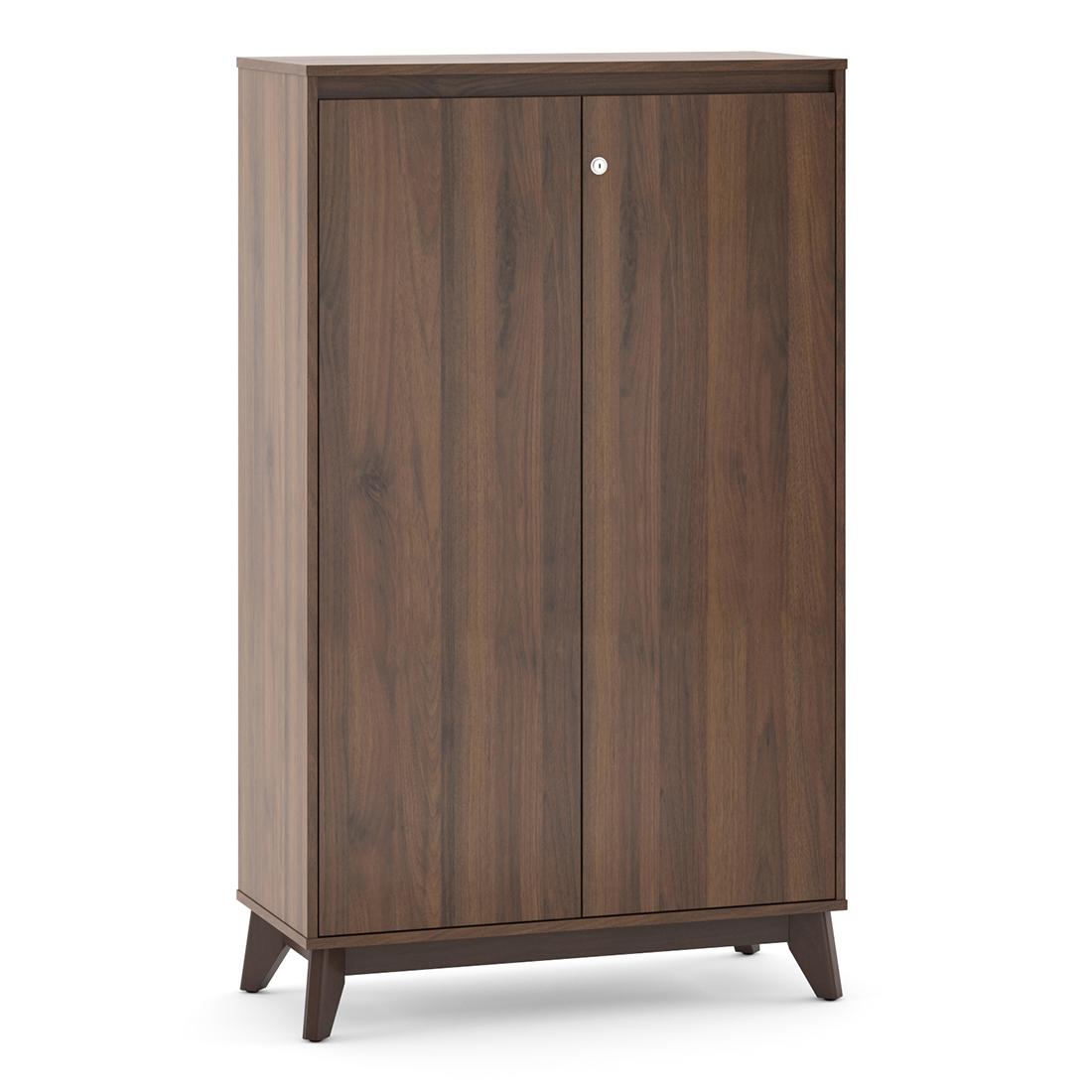 Webster 24 Pair Shoe Rack in Classic Walnut Finish