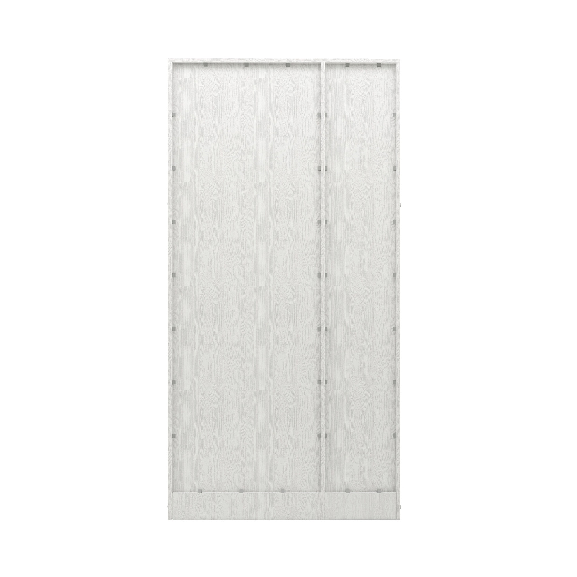 Ren 3 Door Engineered Wood Wardrobe in Silver Oak Finish