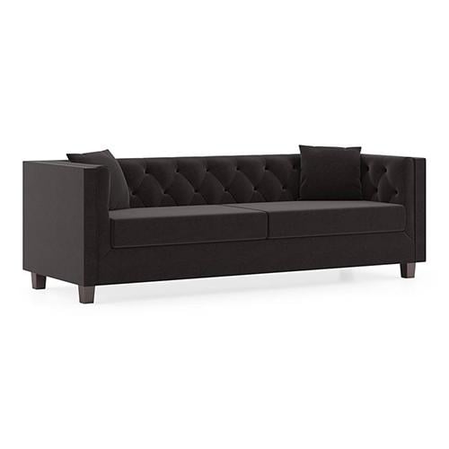 Windsor Premium 3 Seater Fabric Sofa in Pebble Grey Colour
