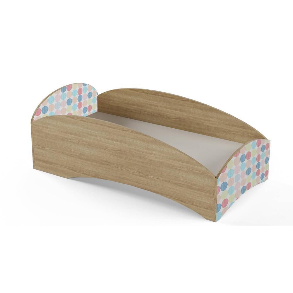 Loopy Loop Engineered Wood Bed in Multi Coloured Colour