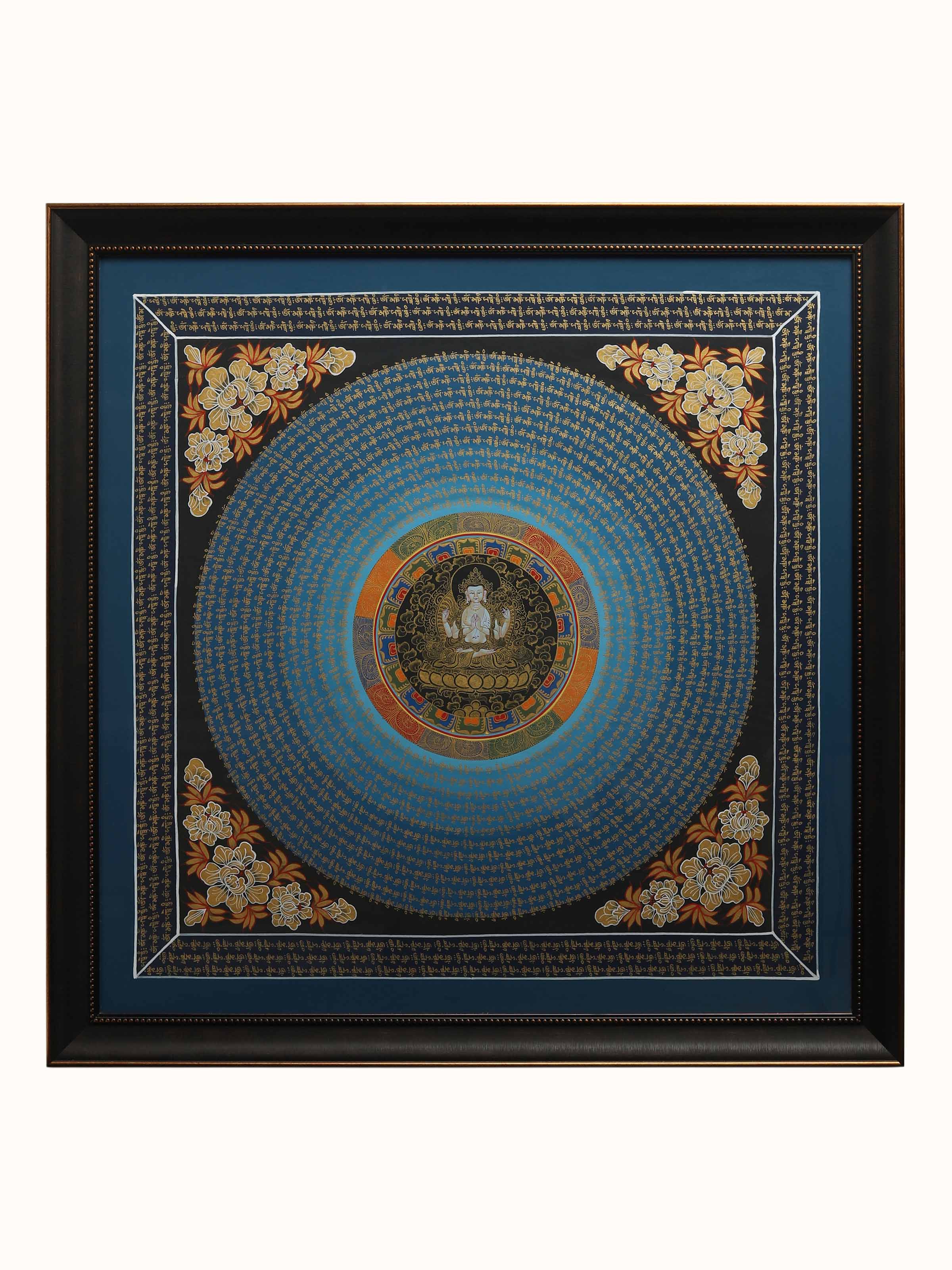 Changrazi Mantra Thangka Painting