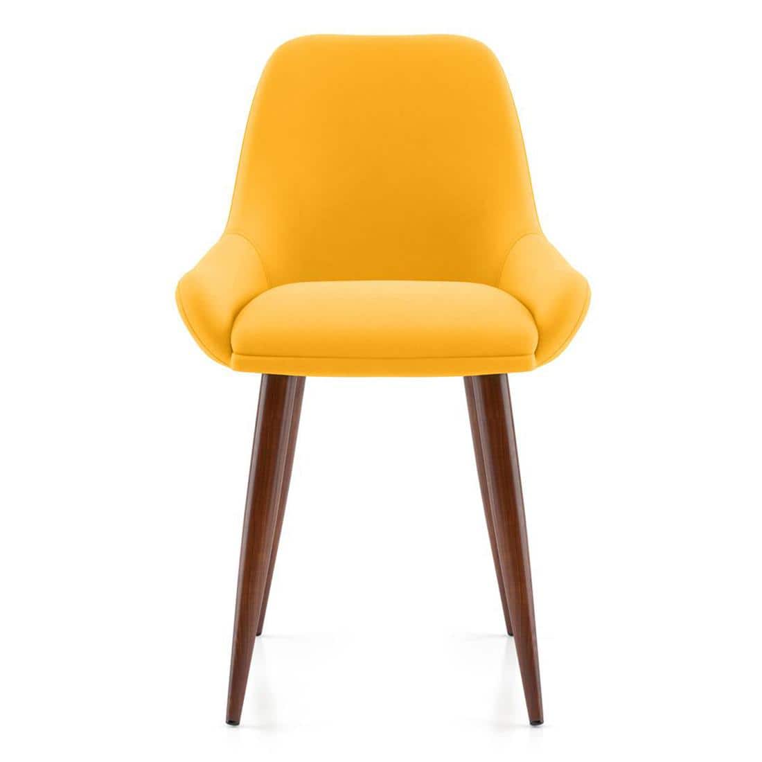 Rickman Fabric Accent Chair in Matty Yellow Colour