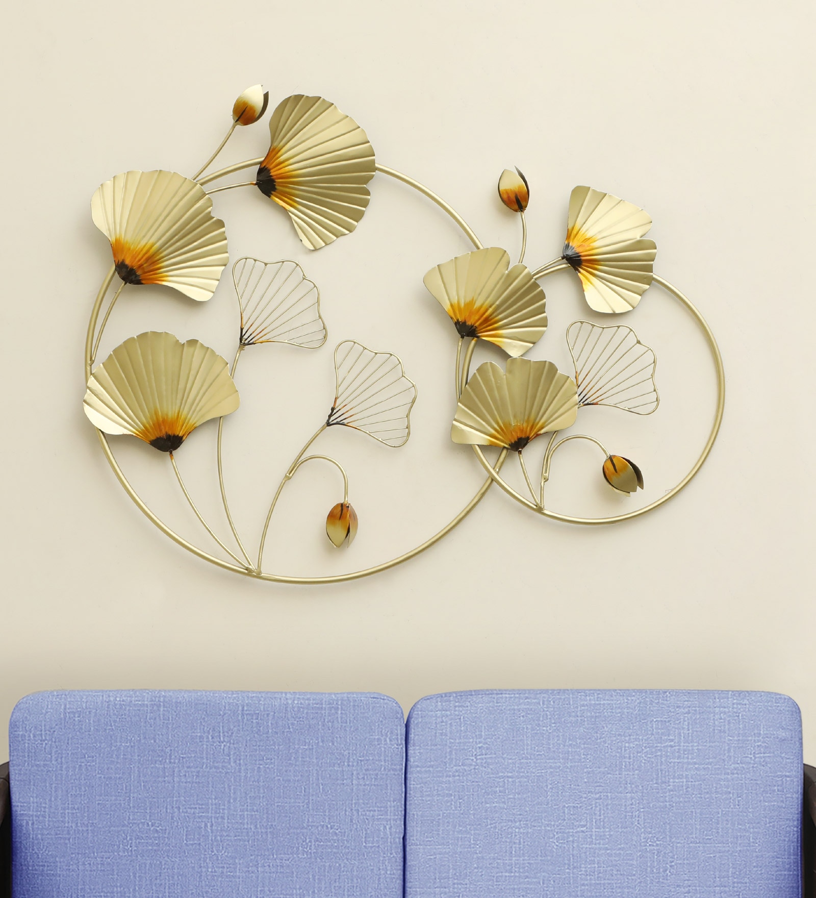W-Cielo Abstract Metal Wall Decor in Multicolor Set of 1