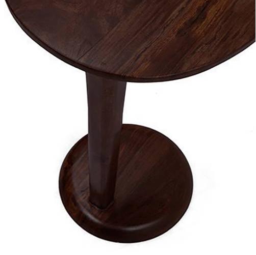 Cypress Solid Wood Side Table in Mahogany Finish