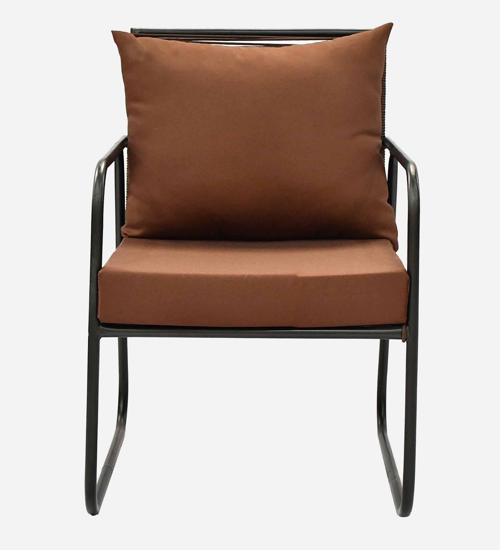 Bardelona 2+1+1 Seater Rope Sofa Set in Brown Finish