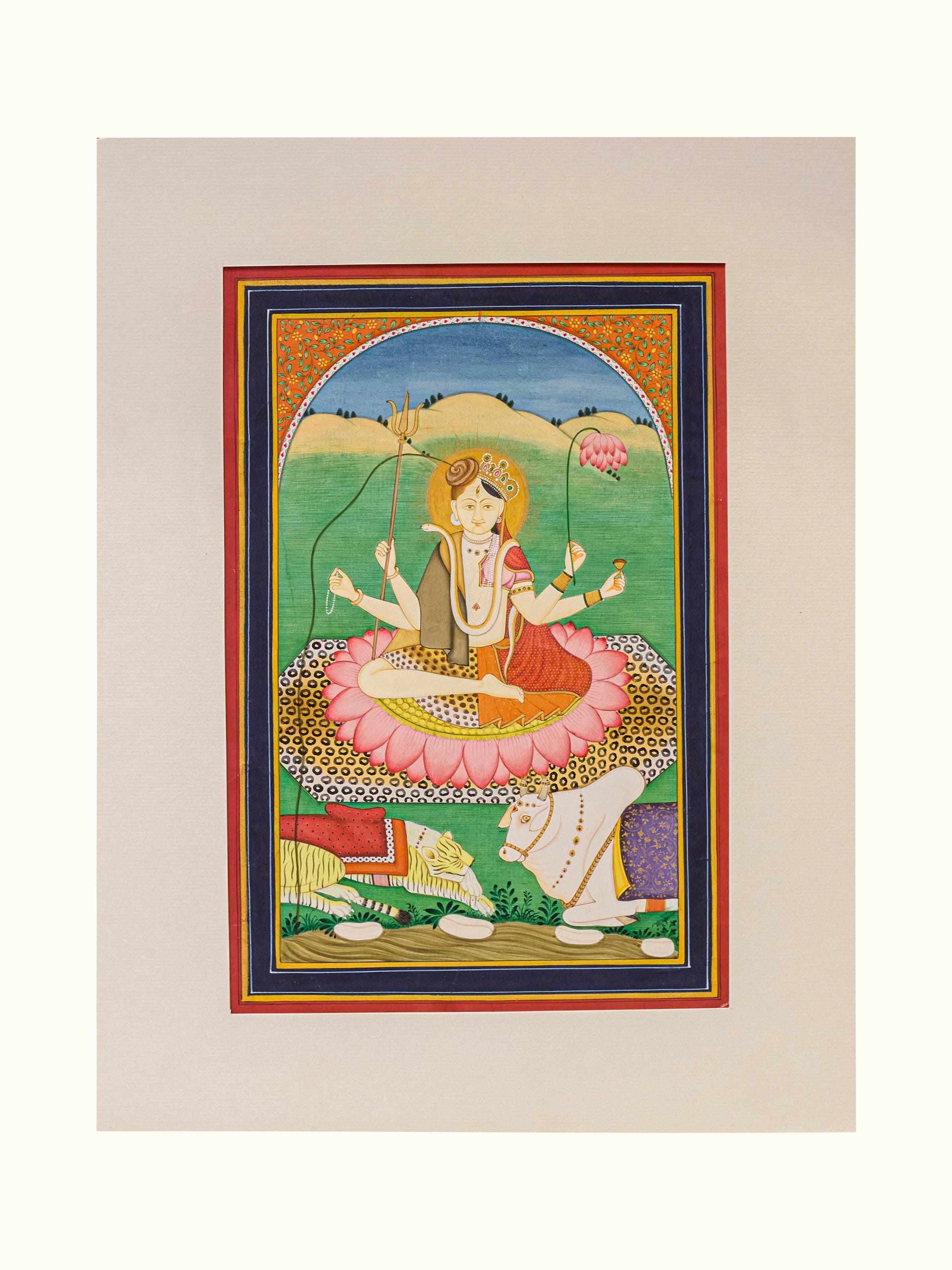 Ardhnareshwar Miniature Painting