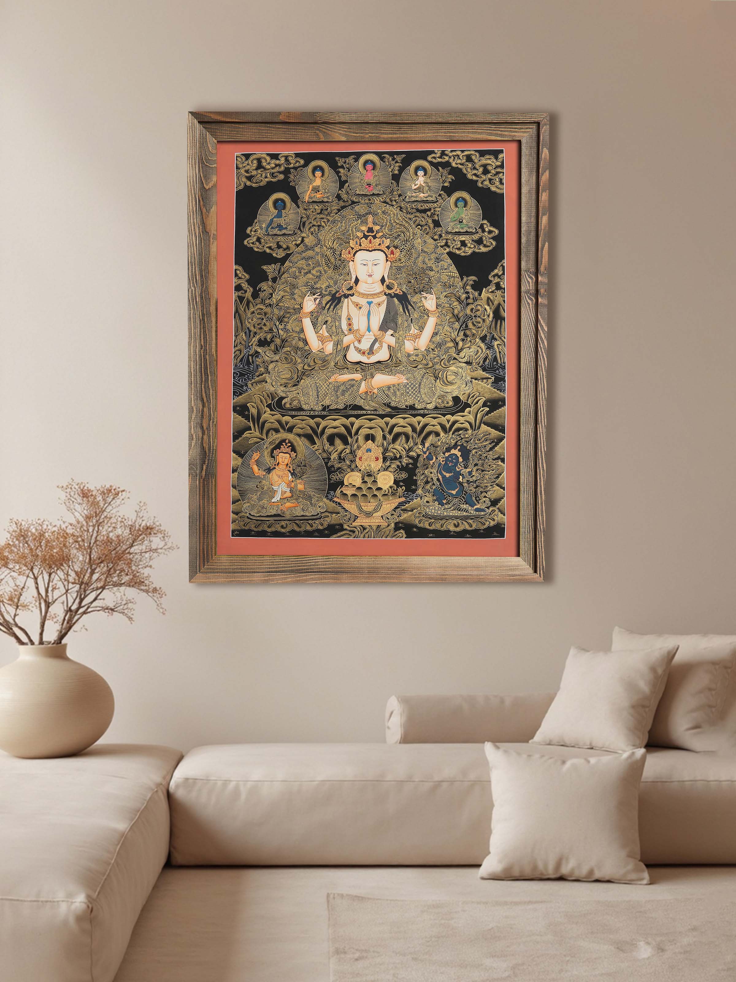Buddha Comparison Thangka Painting