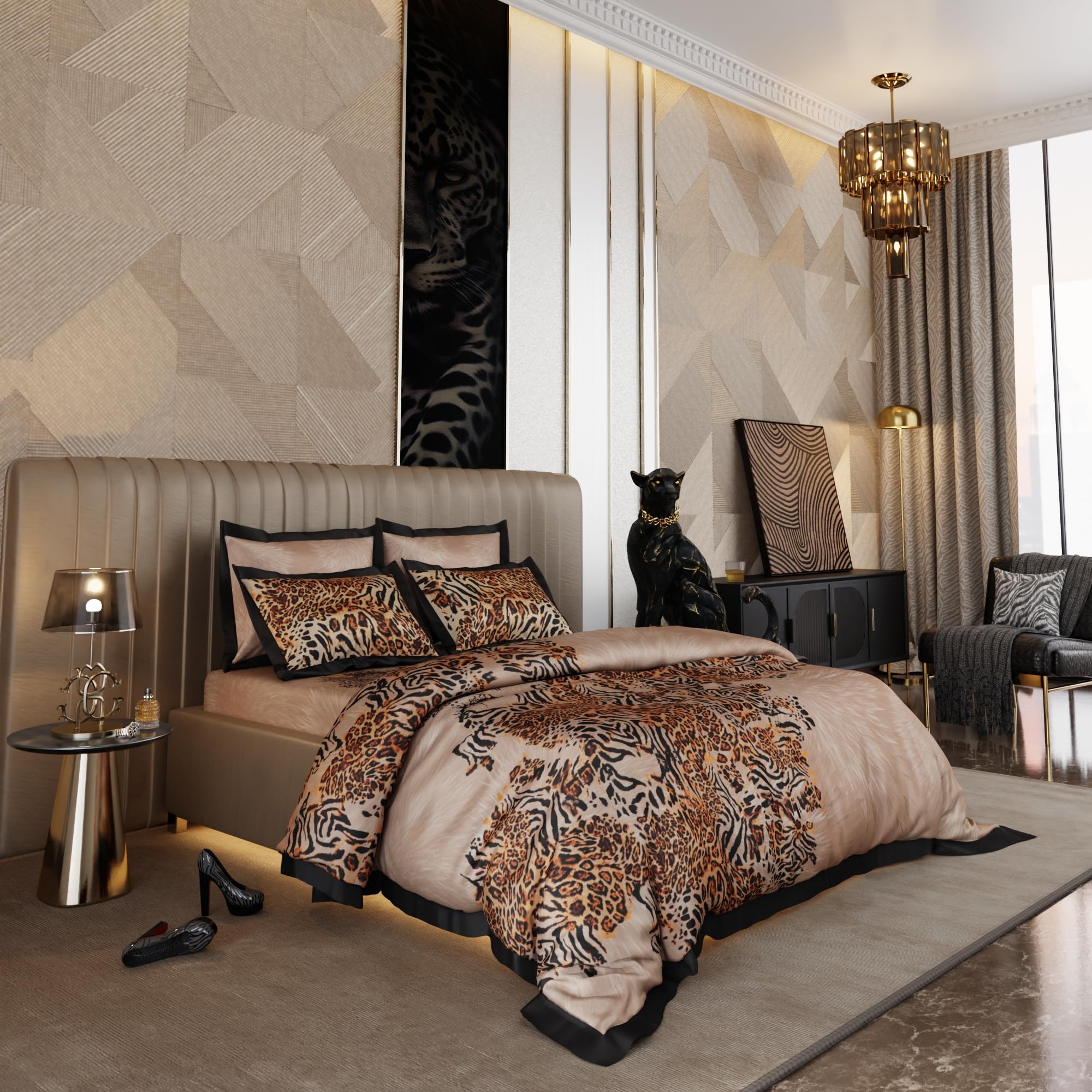 Stoa Paris King Size Enriched Cotton Comforter, 300TC Aesthetic AC Comforter , 300TC Sienna Huntress - Stoa Paris