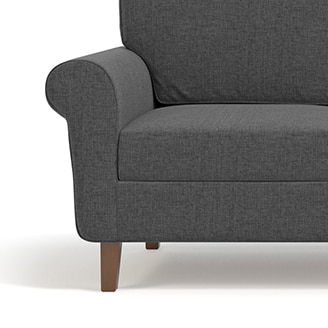 Oxford Sofa (Colour : Steel Grey, Cushion : Hard, Seater : 3+2+1)