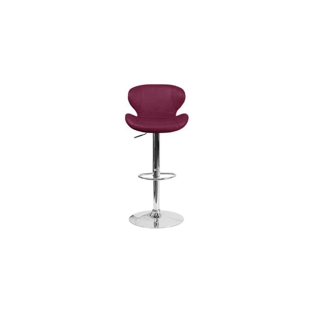Indus Bar stool - Maroon-tan