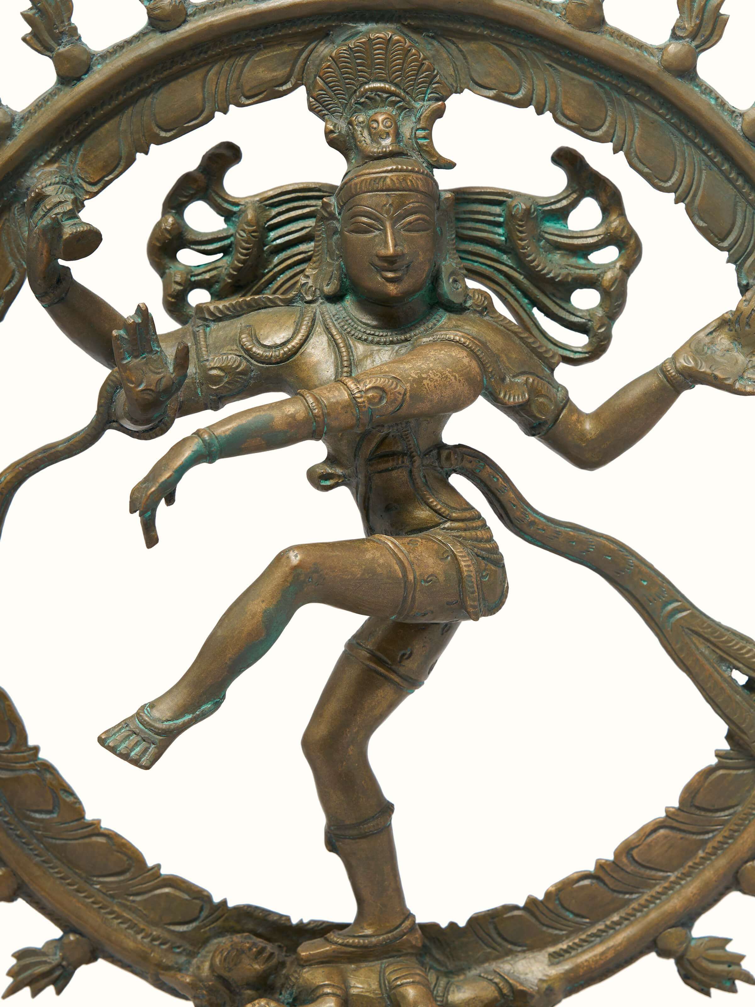 Detail shot of Divine Natraja Bronze Casting Idol