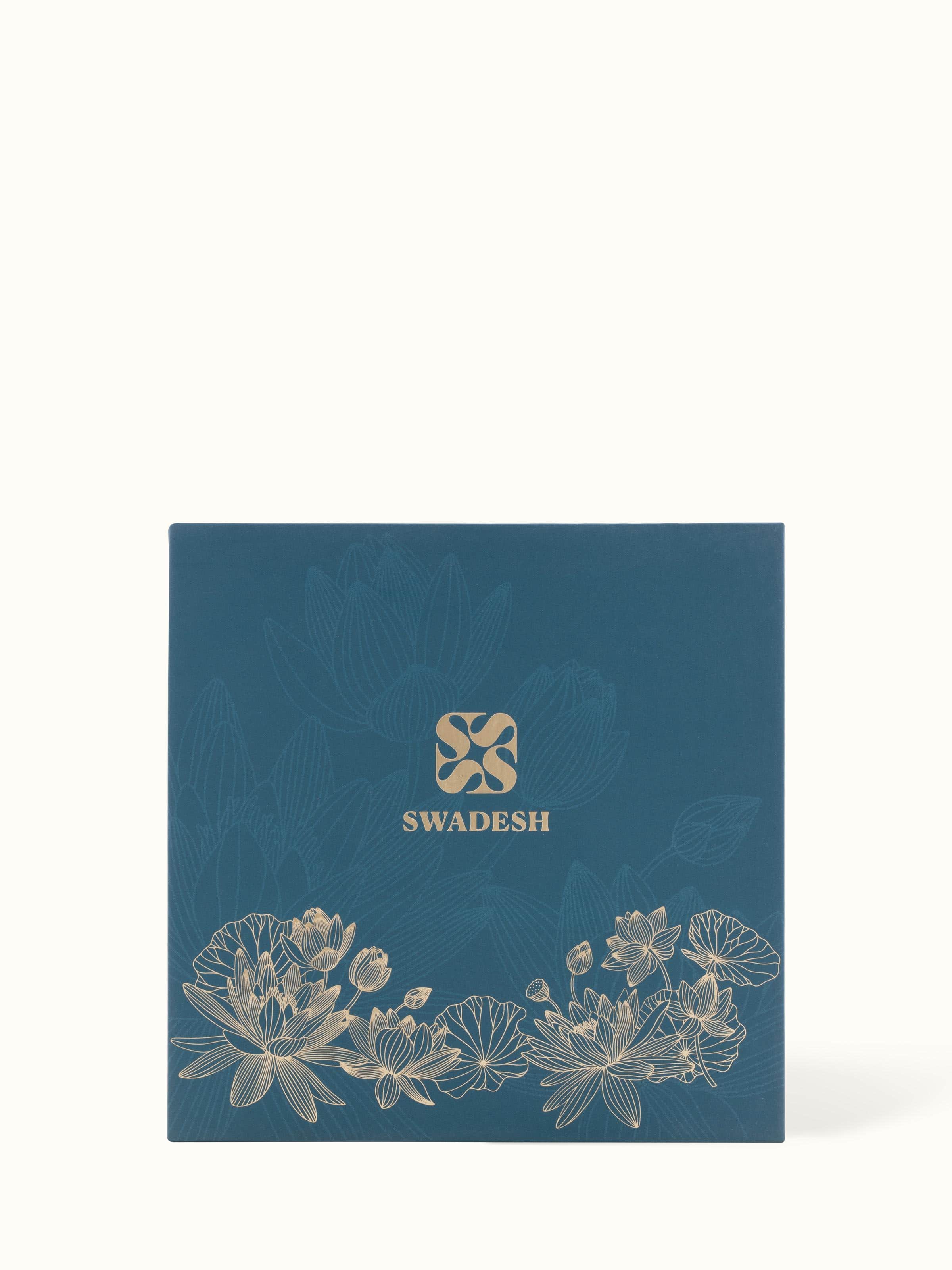 Back view of Brass Candle showcasing product details and dimensions