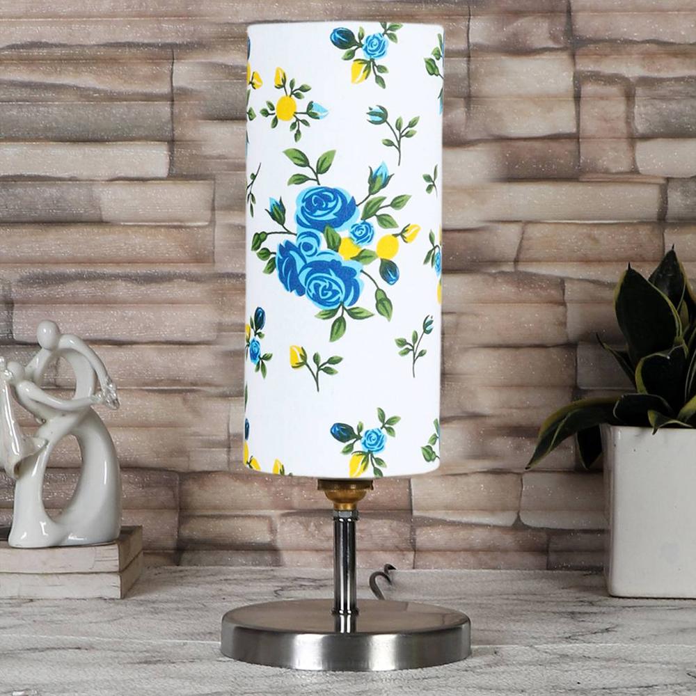 Multicolor cotton table lamp with Steel Base -54 - Devansh