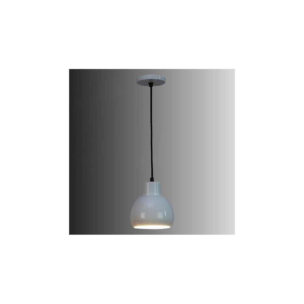 Apple White Metal Hanging Light