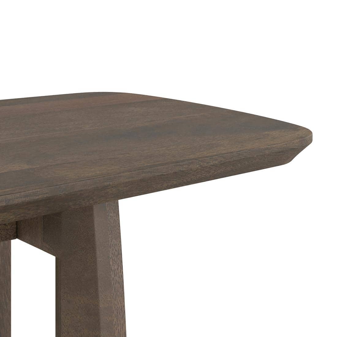 Aero Solid Wood 6 Seater Dining Table With Aero Bench & Selene Chairs