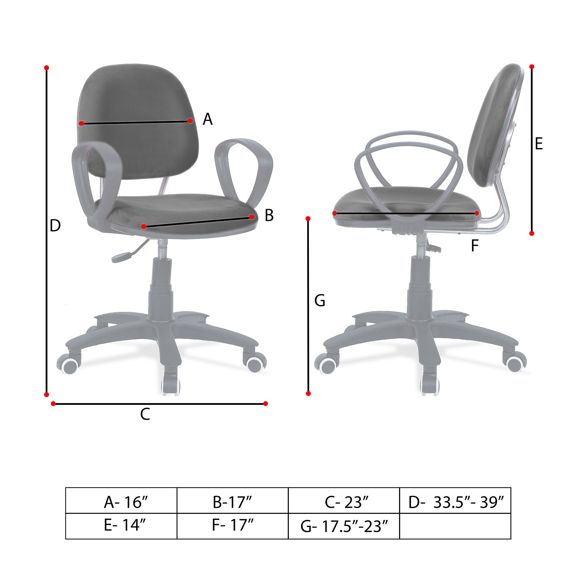 Doriona Low Back Ergonomic Chair in Black Colour