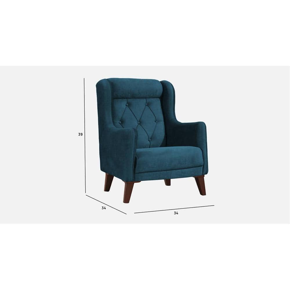 Ruby Accent Chair in T Blue Colour