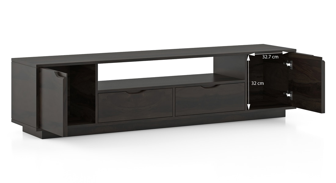 Zephyr Large TV Unit in American Walnut Finish