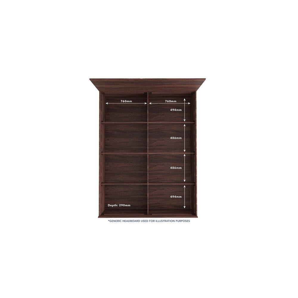 Muses Solidwood Headbord With Box Storage Queen Bed