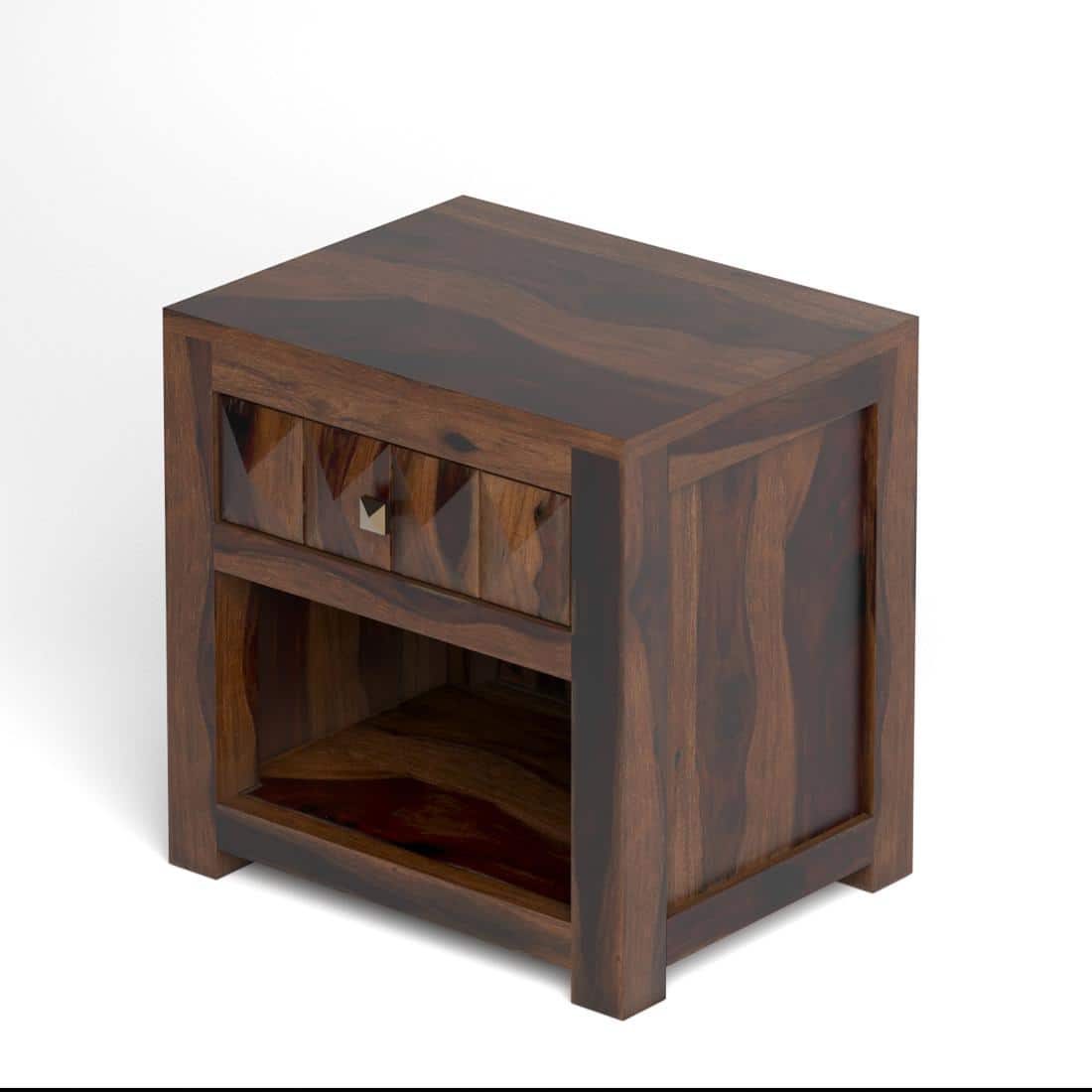 Diamond Solid Wood Bed Side In Provincial Teak Finsh