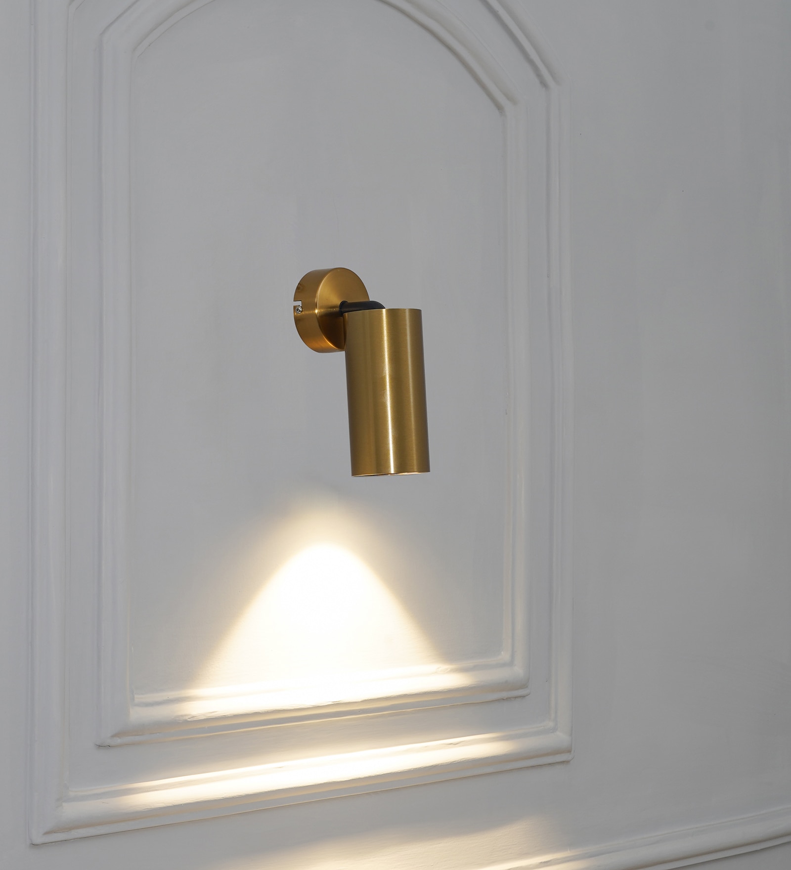 Ortega 18-Watt Outdoor Adjustable Wall Light In Brass Finish