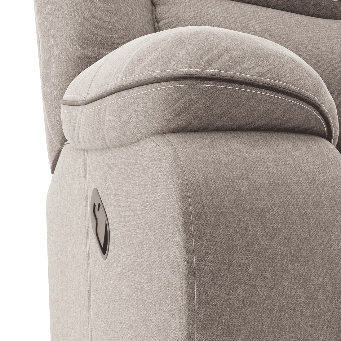 Atticus Single Seater Swivel Rock Recliner Premium Chenille Fabric